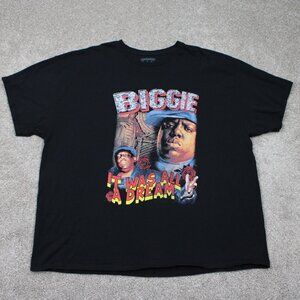 Notorious BIG Shirt Mens 3XL XXXL Black Biggie Smalls It was all A Dream Rap tee